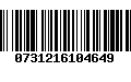 Código de Barras 0731216104649
