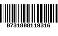 Código de Barras 0731888119316