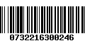 Código de Barras 0732216300246