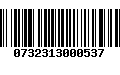 Código de Barras 0732313000537