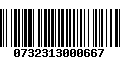 Código de Barras 0732313000667