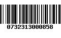 Código de Barras 0732313000858