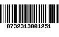 Código de Barras 0732313001251