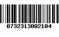 Código de Barras 0732313002104