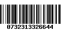 Código de Barras 0732313326644