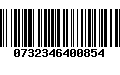 Código de Barras 0732346400854