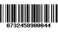 Código de Barras 0732458900044