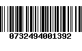Código de Barras 0732494001392