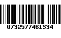 Código de Barras 0732577461334