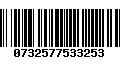 Código de Barras 0732577533253