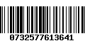 Código de Barras 0732577613641