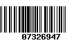Código de Barras 07326947