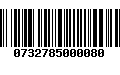 Código de Barras 0732785000080