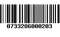 Código de Barras 0733286000203