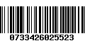 Código de Barras 0733426025523