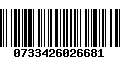 Código de Barras 0733426026681