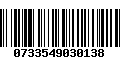 Código de Barras 0733549030138