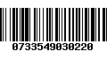 Código de Barras 0733549030220