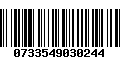 Código de Barras 0733549030244