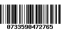 Código de Barras 0733590472765