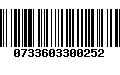 Código de Barras 0733603300252