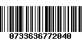 Código de Barras 0733636772040