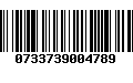 Código de Barras 0733739004789