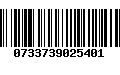 Código de Barras 0733739025401