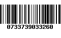 Código de Barras 0733739033260