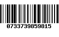 Código de Barras 0733739859815