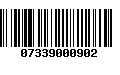 Código de Barras 07339000902