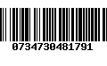 Código de Barras 0734730481791
