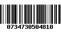 Código de Barras 0734730504810