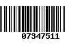 Código de Barras 07347511