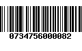 Código de Barras 0734756000082