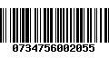 Código de Barras 0734756002055