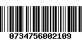 Código de Barras 0734756002109