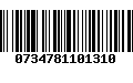 Código de Barras 0734781101310