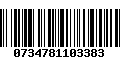 Código de Barras 0734781103383