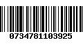 Código de Barras 0734781103925