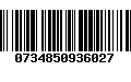 Código de Barras 0734850936027