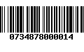 Código de Barras 0734878000014