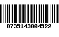 Código de Barras 0735143004522