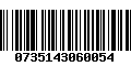 Código de Barras 0735143060054