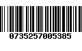 Código de Barras 0735257005385