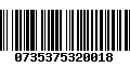 Código de Barras 0735375320018