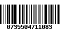 Código de Barras 0735504711083