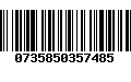 Código de Barras 0735850357485