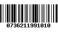 Código de Barras 0736211991010