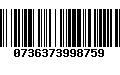 Código de Barras 0736373998759
